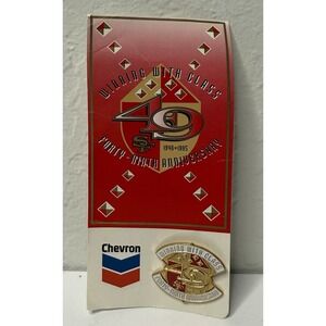 Chevron 1995 SF 49ers Forty-Ninth Anniversary Collectors Pin Football Bay Area